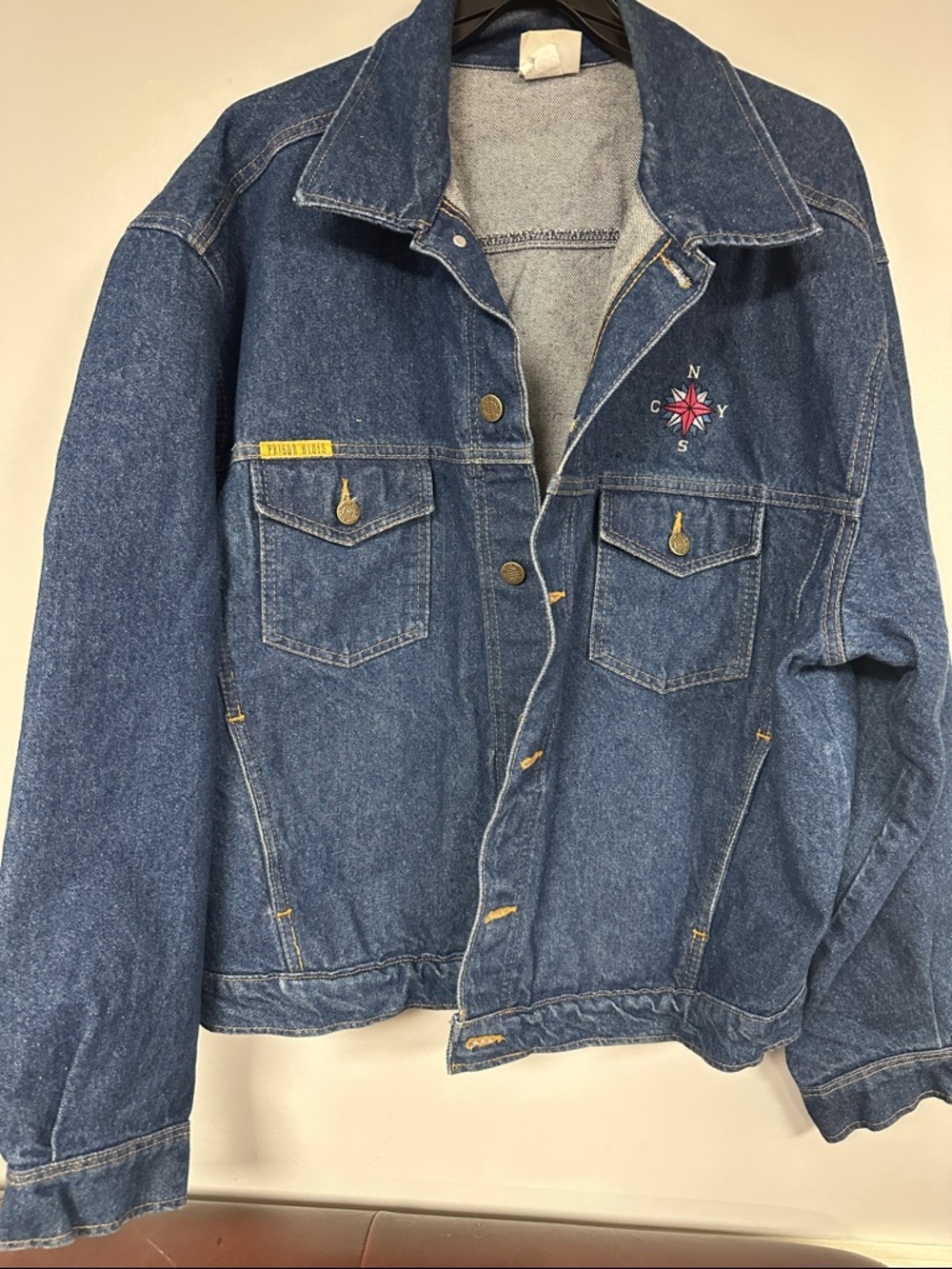 Vintage But LIKE NEW Crosby Stills Nash & Young 2000 Tour Denim Jacket XL - Picture 3 of 7
